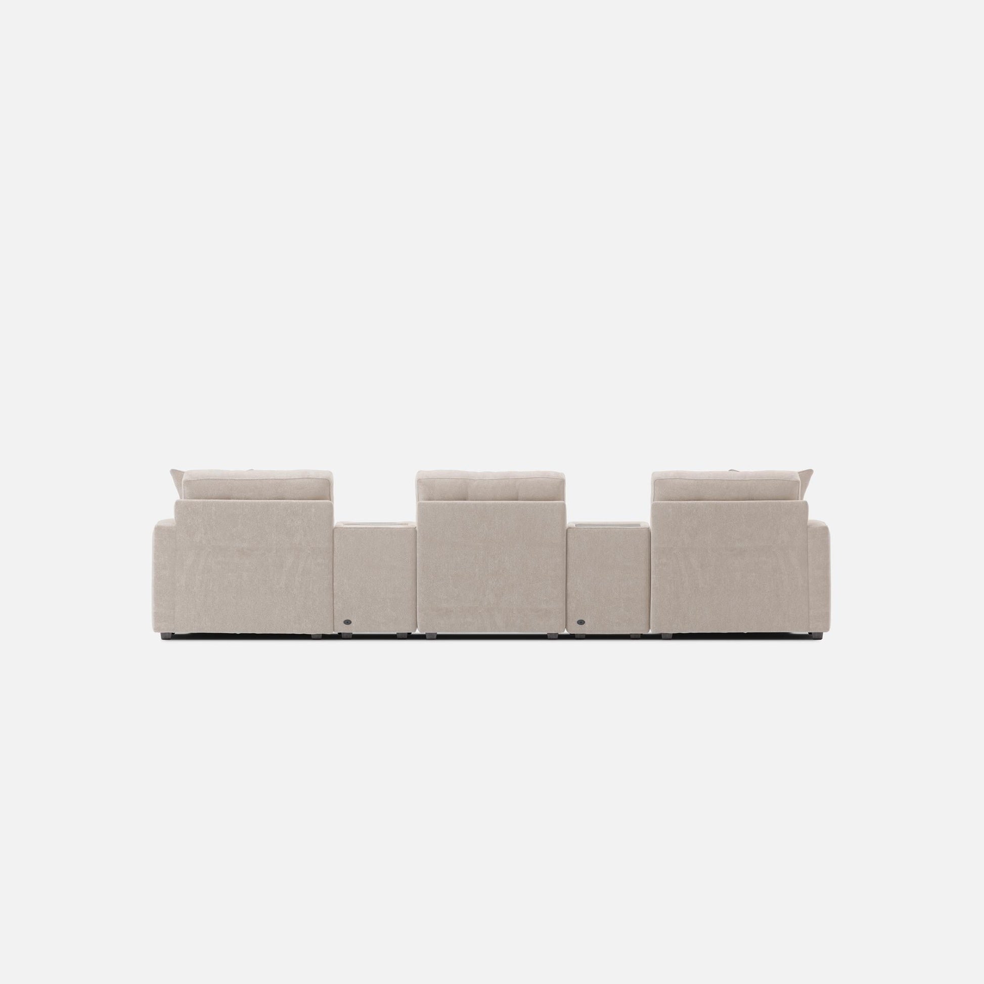 Modular One 5-Piece Theater Sectional with E-Console