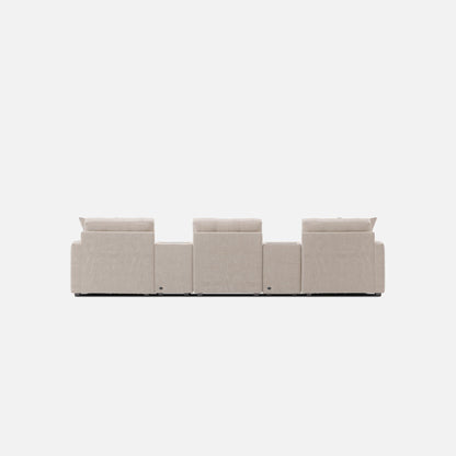 Modular One 5-Piece Theater Sectional with E-Console