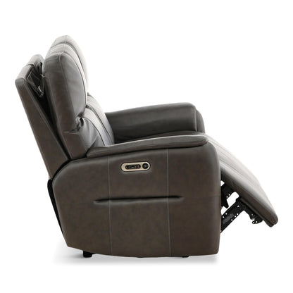 Walker Leather Power Reclining Loveseat