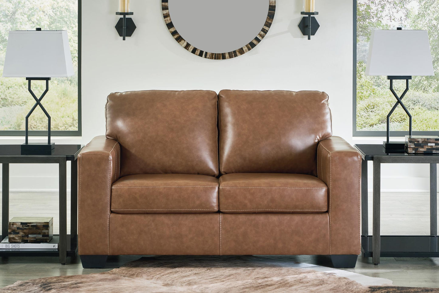 Bolsena Leather Loveseat