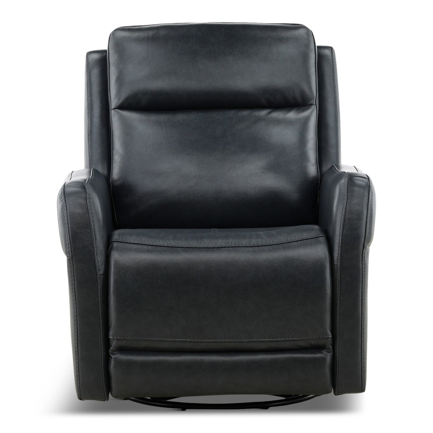 Manning Leather Power Swivel Glider with Zero Gravity