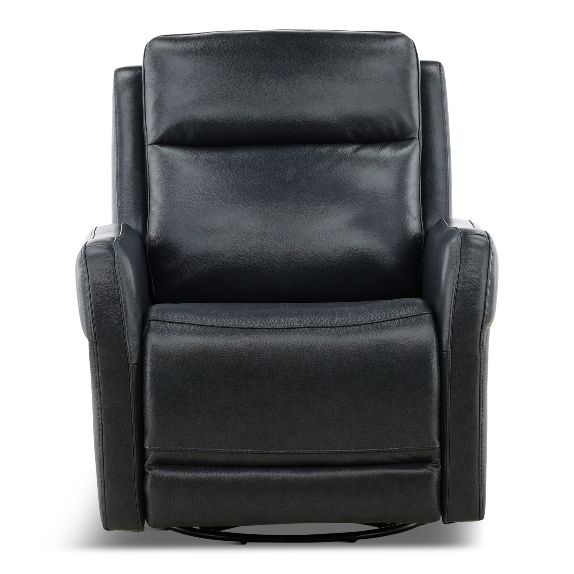Manning Leather Power Swivel Glider with Zero Gravity