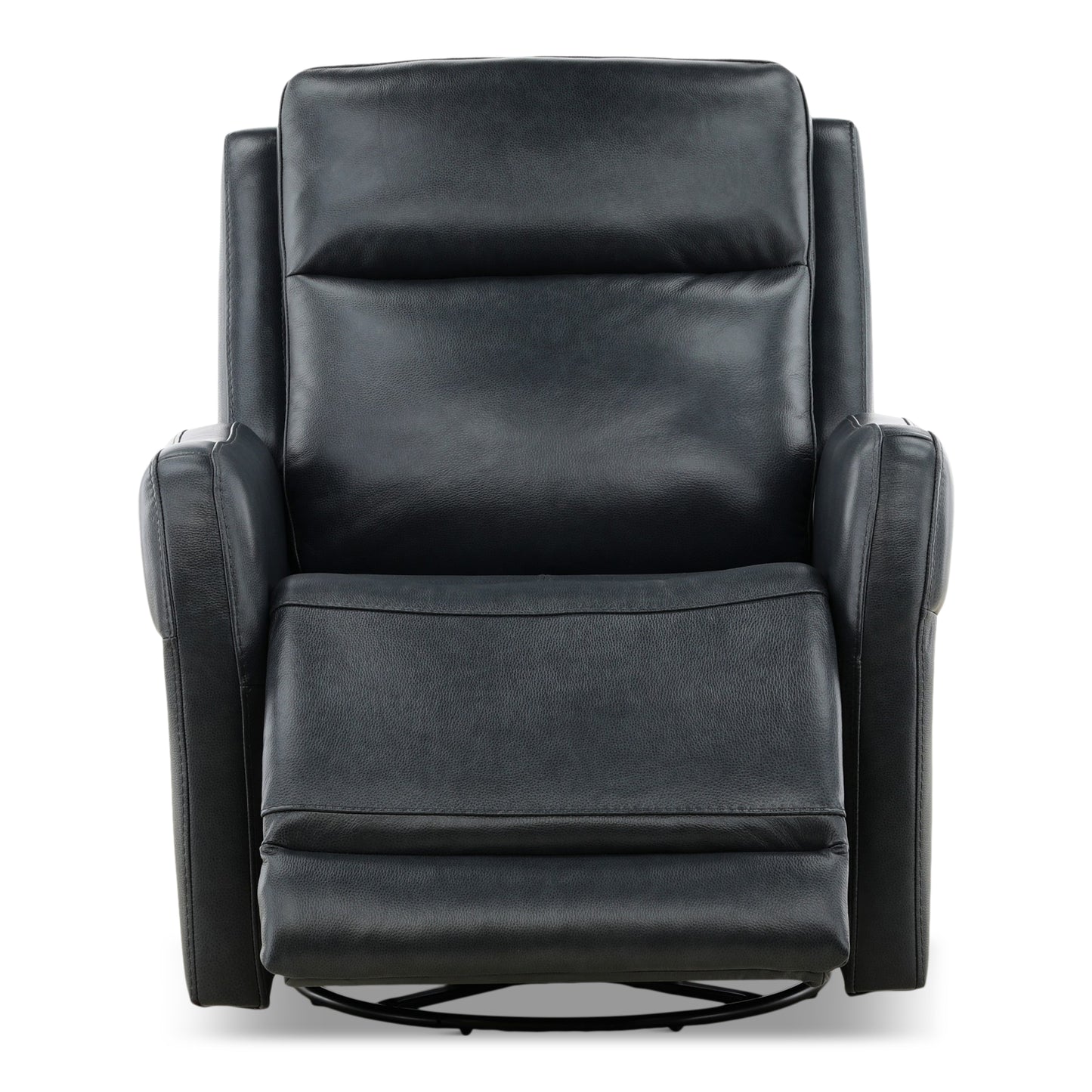 Manning Leather Power Swivel Glider with Zero Gravity