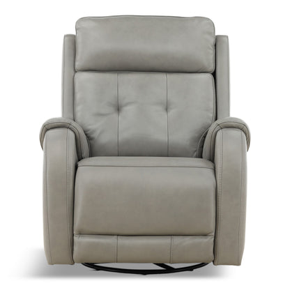 Fairview Leather Power Swivel Glider