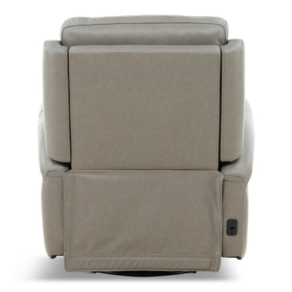 Fairview Leather Power Swivel Glider