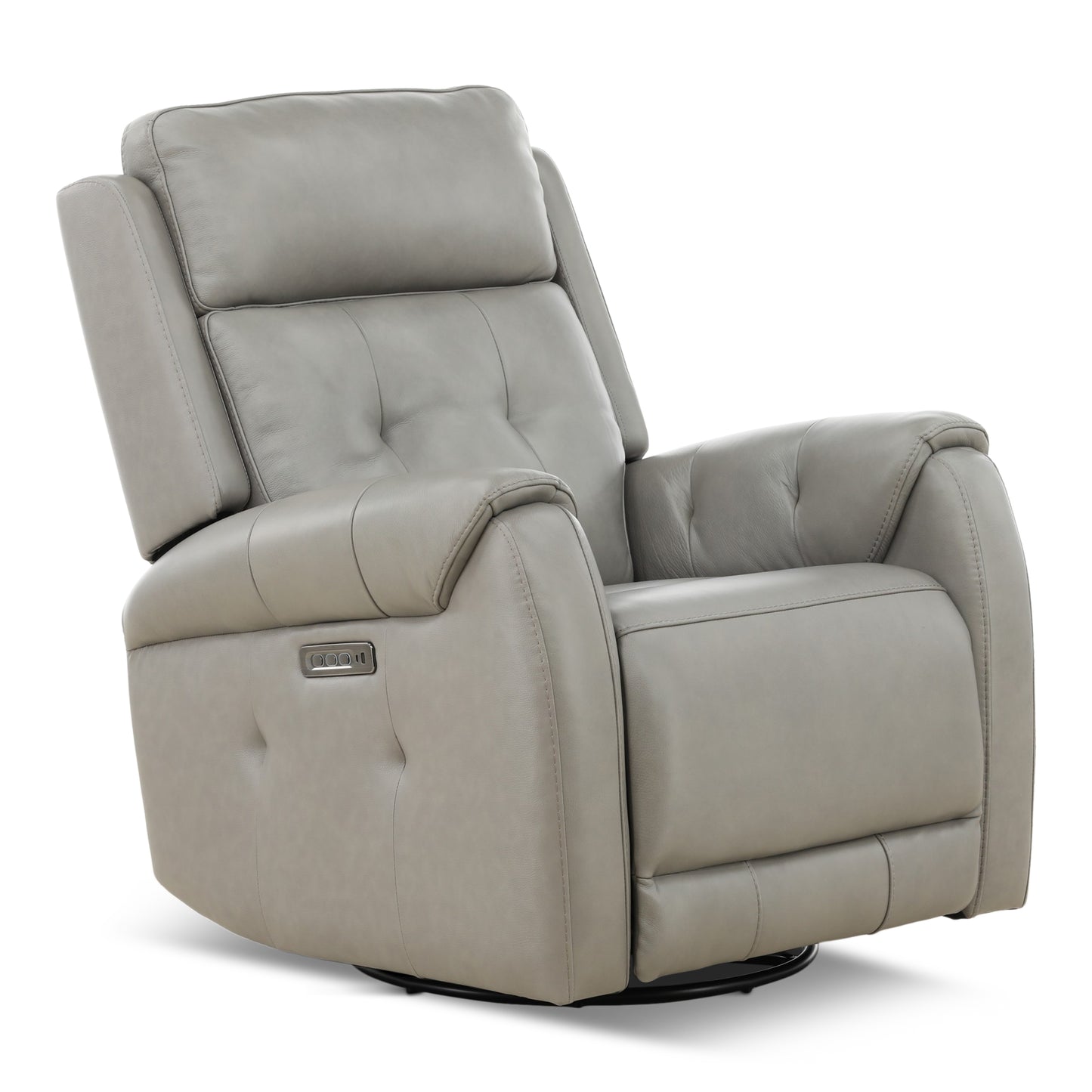 Fairview Leather Power Swivel Glider