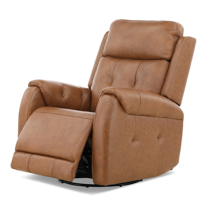 Fairview Leather Power Swivel Glider