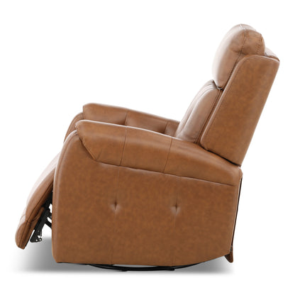 Fairview Leather Power Swivel Glider