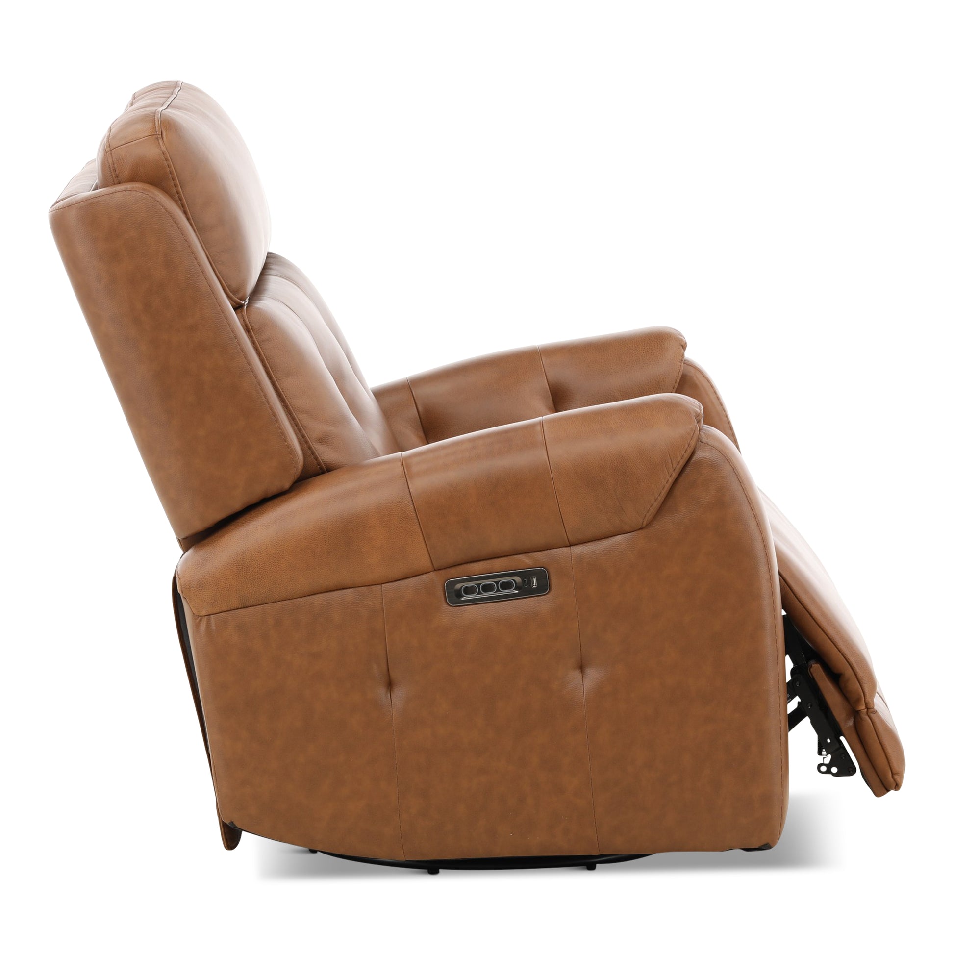 Fairview Leather Power Swivel Glider