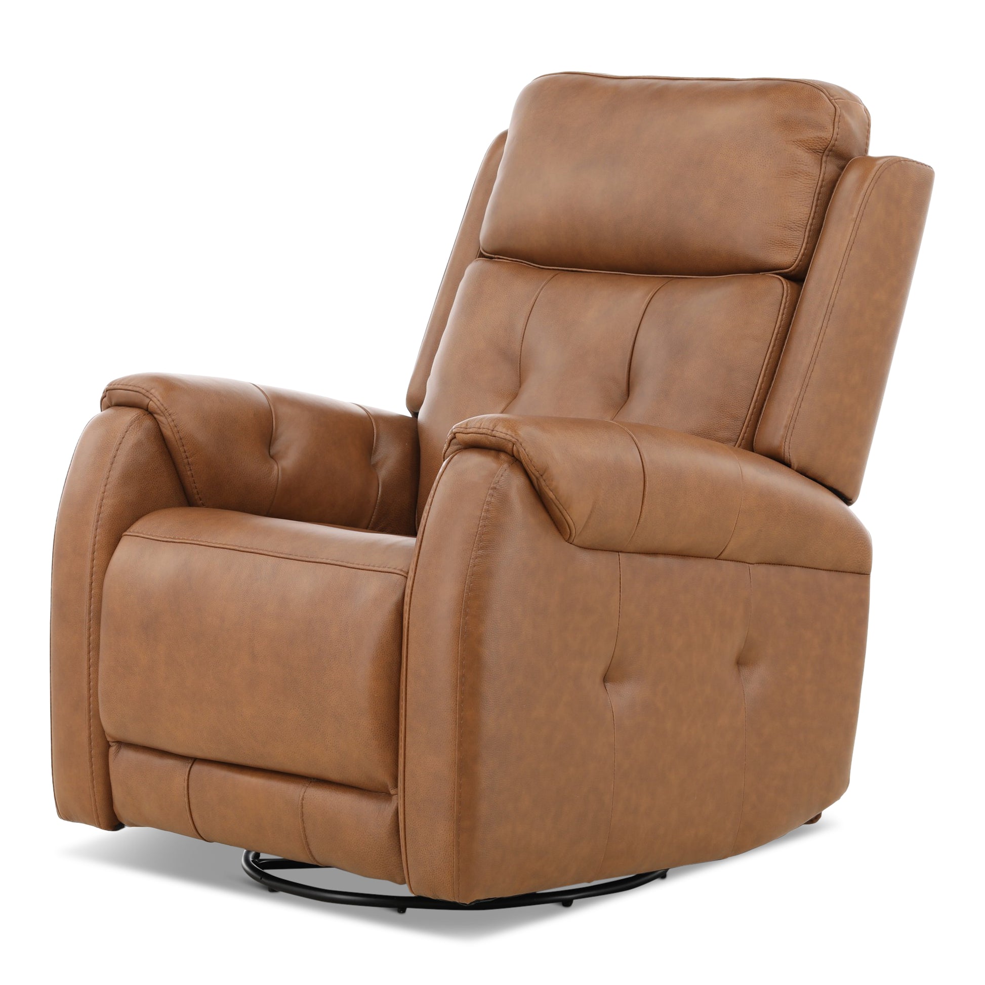 Fairview Leather Power Swivel Glider