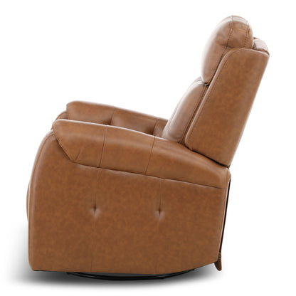 Fairview Leather Power Swivel Glider