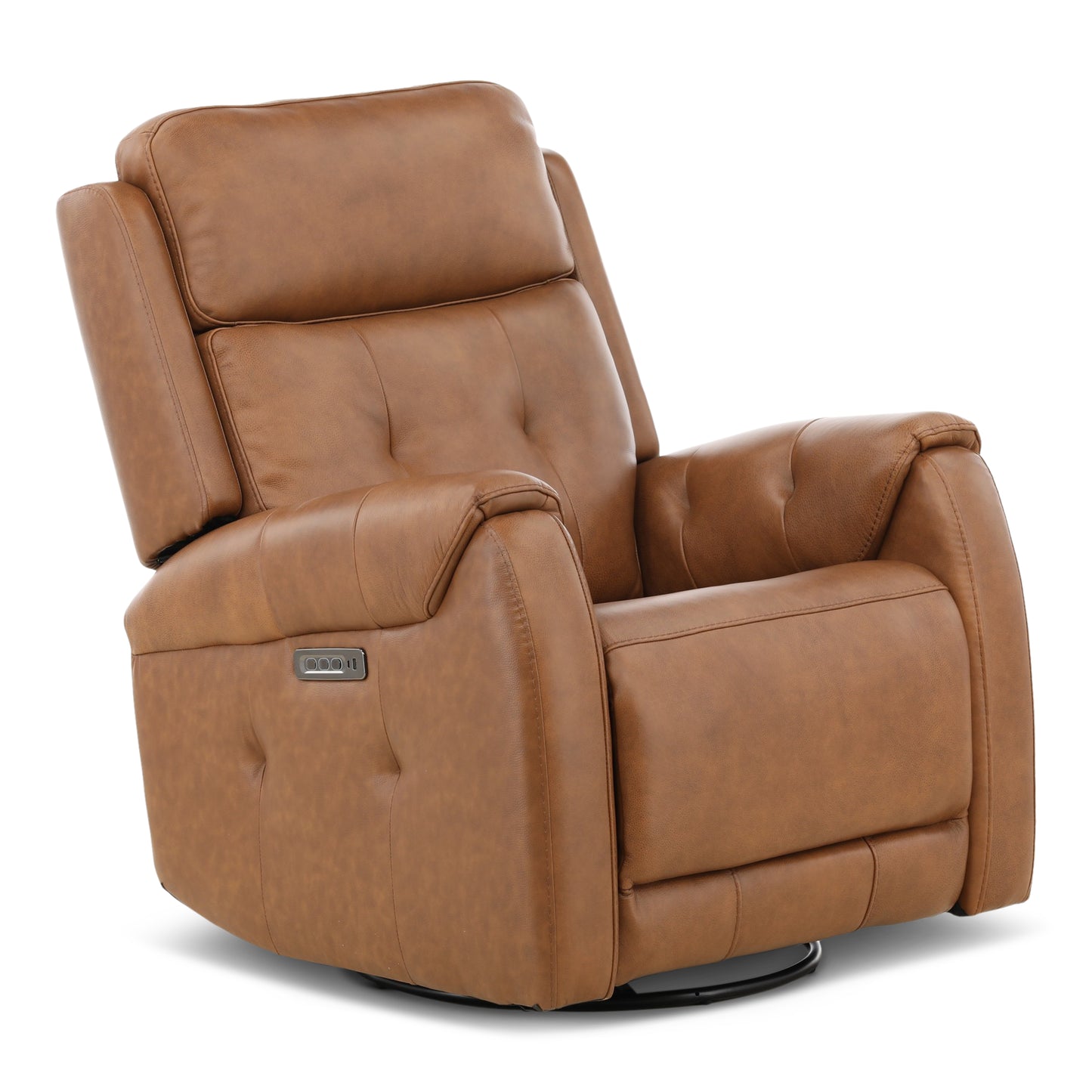 Fairview Leather Power Swivel Glider
