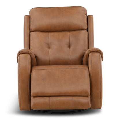Fairview Leather Power Swivel Glider