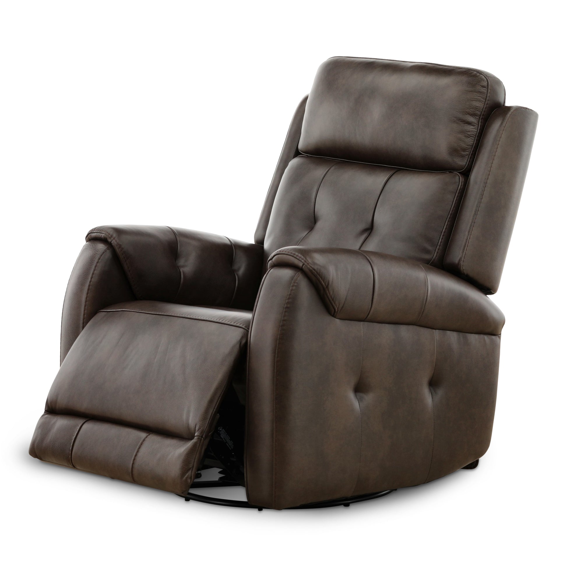 Fairview Leather Power Swivel Glider