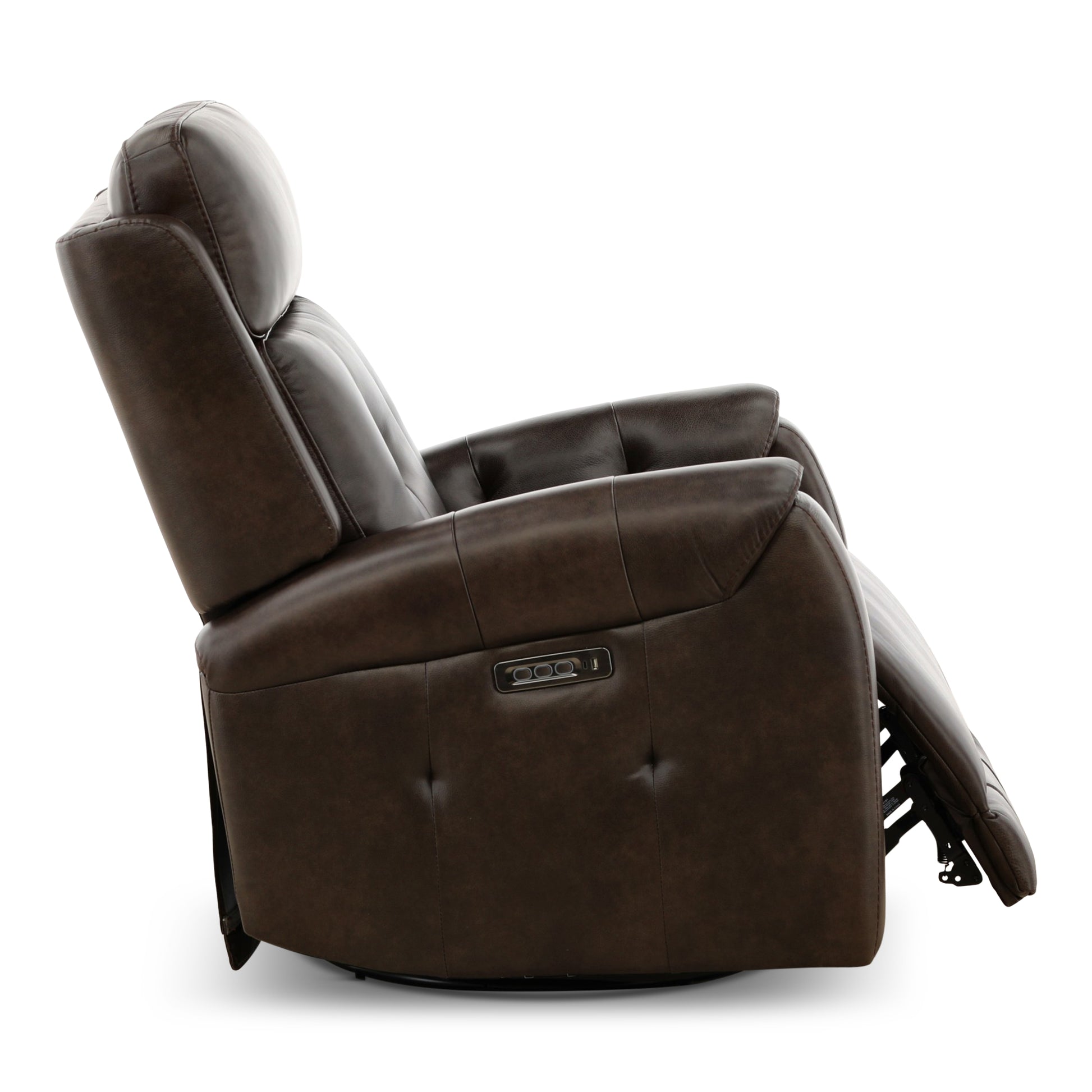 Fairview Leather Power Swivel Glider