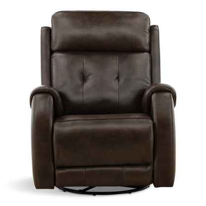 Fairview Leather Power Swivel Glider