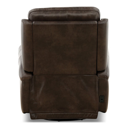 Fairview Leather Power Swivel Glider