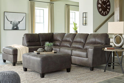 Navi 2-Piece Smoke Sleeper Sectional with Chaise