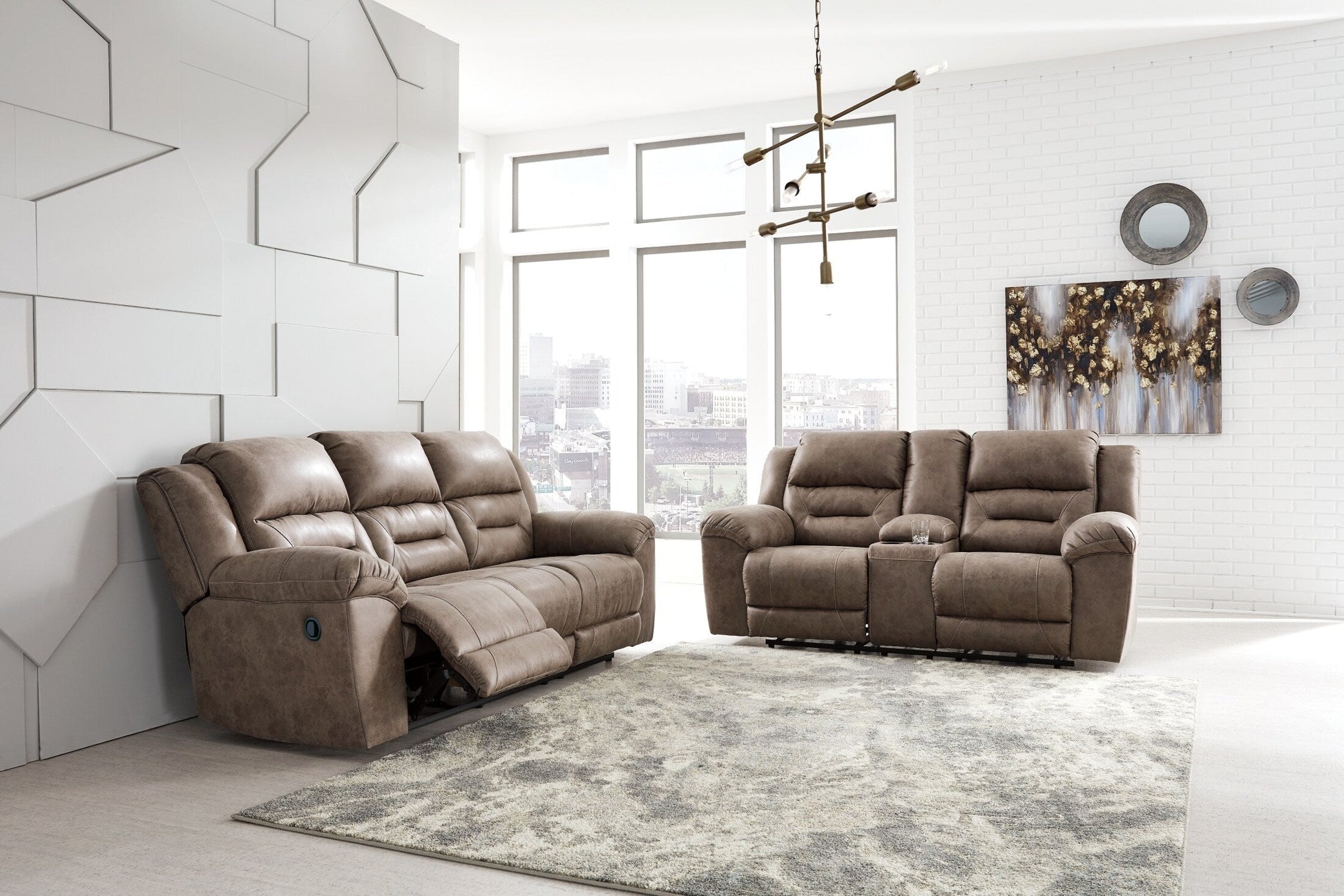 Stoneland Reclining Loveseat with Console