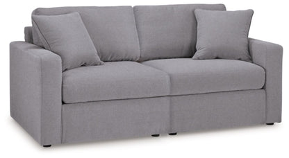Ashley Modmax 2-Piece Modular Next-Gen Nuvellaâ„¢ Performance Fabric Loveseat Granite