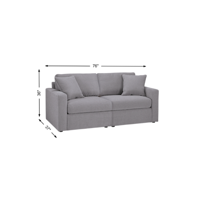 Ashley Modmax 2-Piece Modular Next-Gen Nuvellaâ„¢ Performance Fabric Loveseat