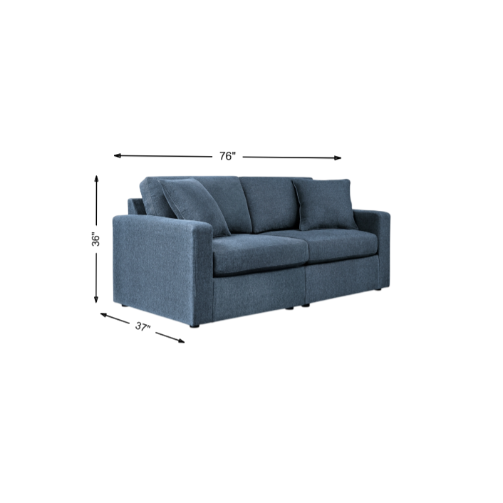 Ashley Modmax 2-Piece Modular Next-Gen Nuvellaâ„¢ Performance Fabric Loveseat