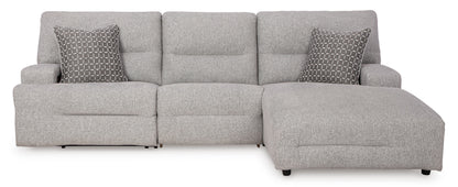 Acklen Place 3-Piece Right-Facing Power Reclining Sectional Pewter