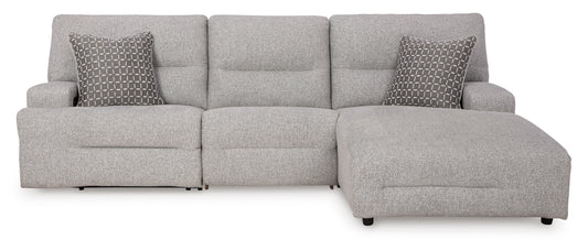 Acklen Place 3-Piece Right-Facing Power Reclining Sectional Pewter