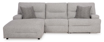 Acklen Place 3-Piece Left-Facing Power Reclining Sectional Pewter