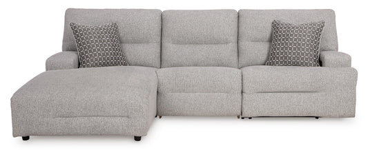 Acklen Place 3-Piece Left-Facing Power Reclining Sectional Pewter