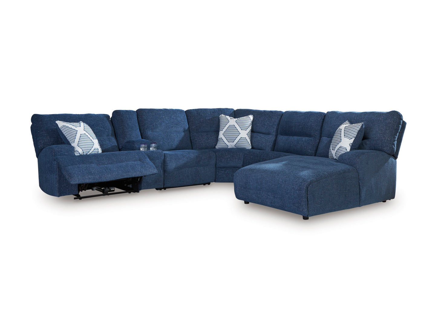 Acklen Place Right-Facing 6-Piece Power Reclining Sectional with Chaise