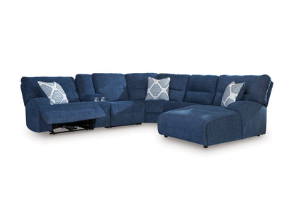 Acklen Place Right-Facing 6-Piece Power Reclining Sectional with Chaise