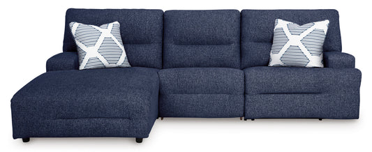 Acklen Place 3-Piece Left-Facing Power Reclining Sectional Navy