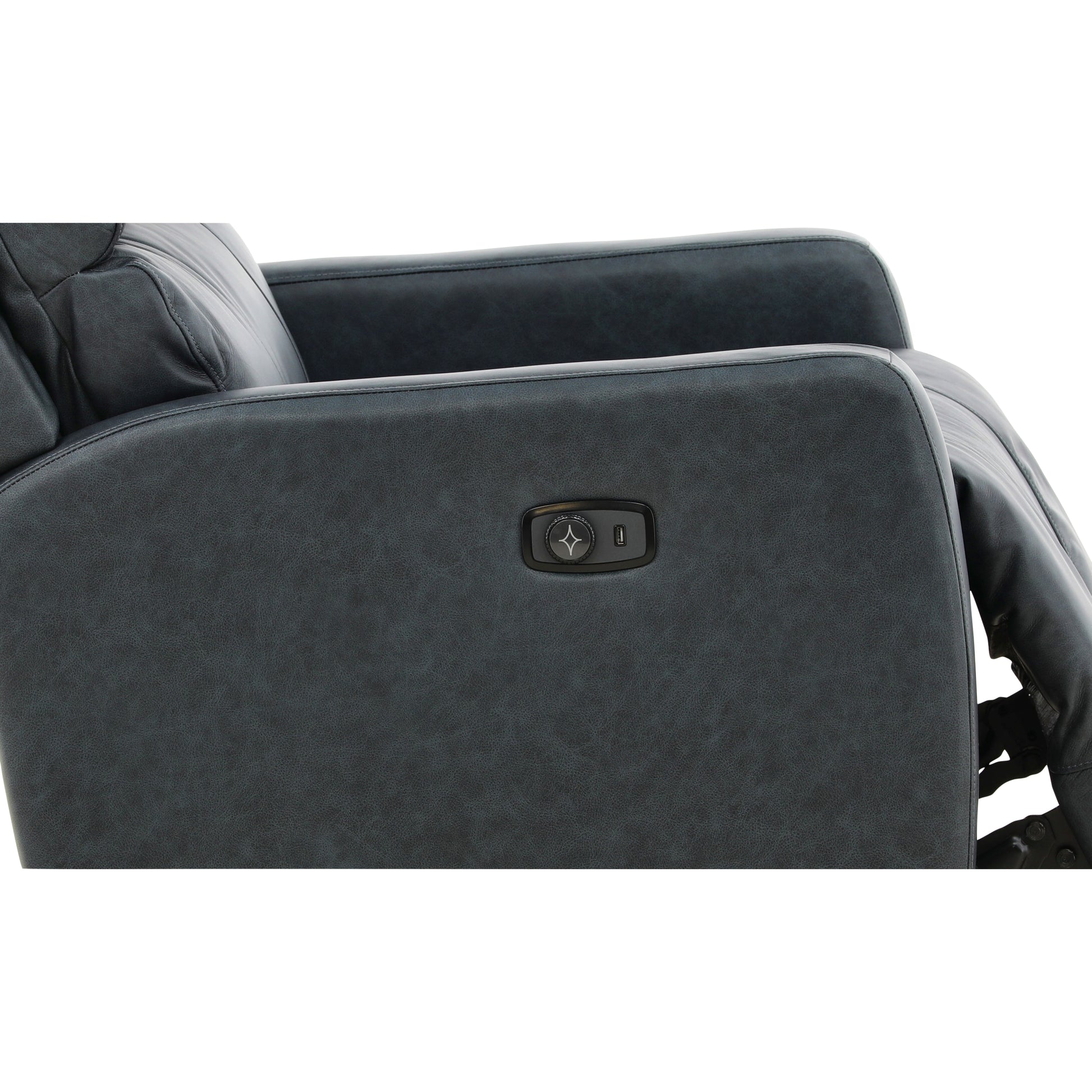 Harrington Leather Power Rocker Recliner