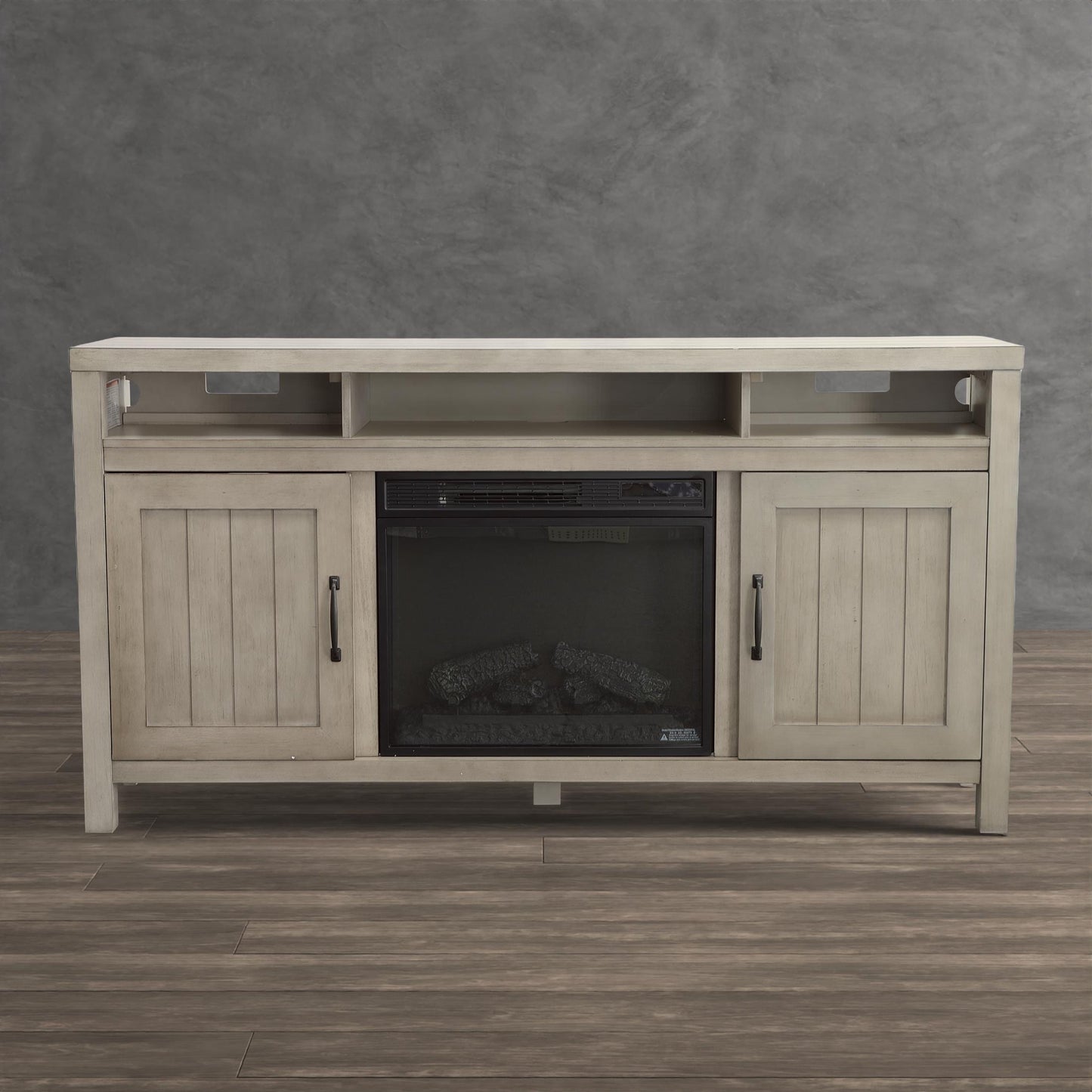 Melissa 63" TV Stand with Electric Fireplace