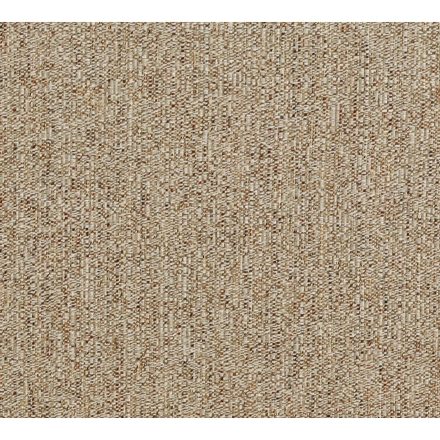 Close-up of beige woven sofa upholstery fabric with speckled texture.