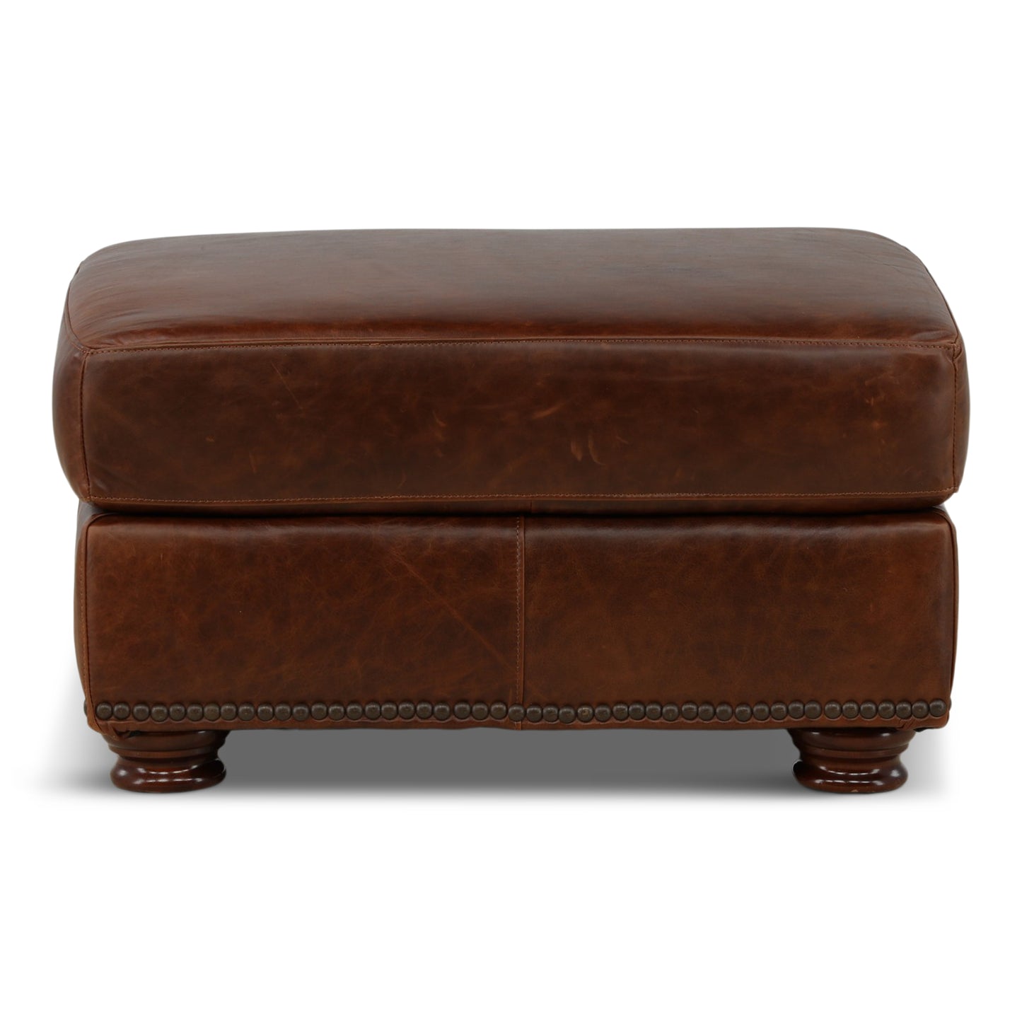 Renan Leather Ottoman
