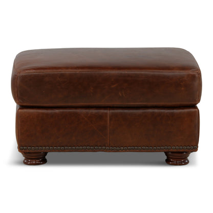 Renan Leather Ottoman