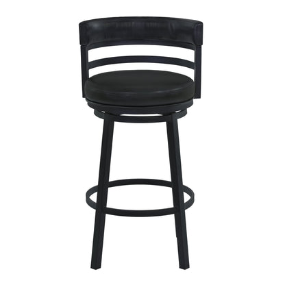 Titana 30" Bar Height Metal Swivel Barstool