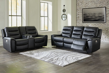 PWR REC SOFA WITH ADJ HEADREST