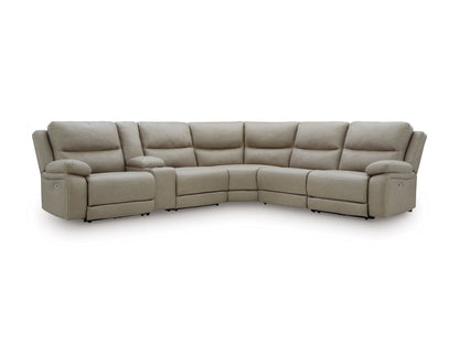 Brannigan 6-Piece Reclining Sectional with Storage Console
