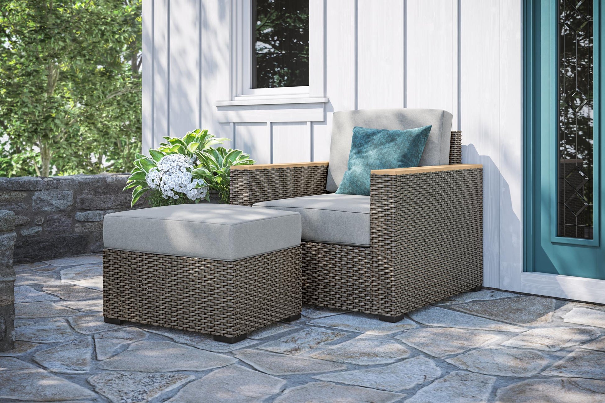 Boca Raton Outdoor Ottoman