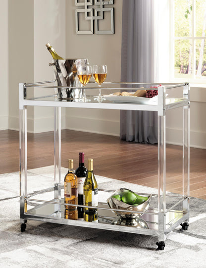 Chaseton Bar Cart with Casters