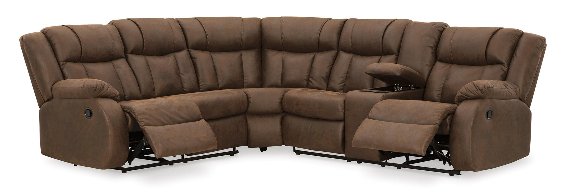 Trail Boys 2-Piece Reclining Sectional with Console