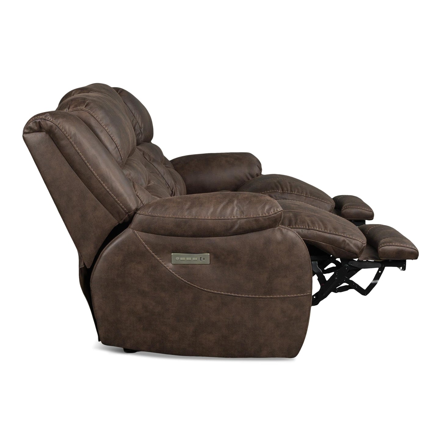 Valor Brown Power Sofa