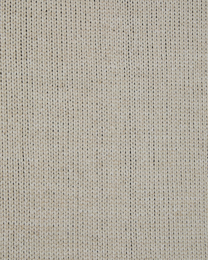 Oatmeal throw blanket close-up of tight woven texture