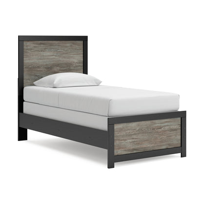 Jonnifer Twin Panel Bed Black