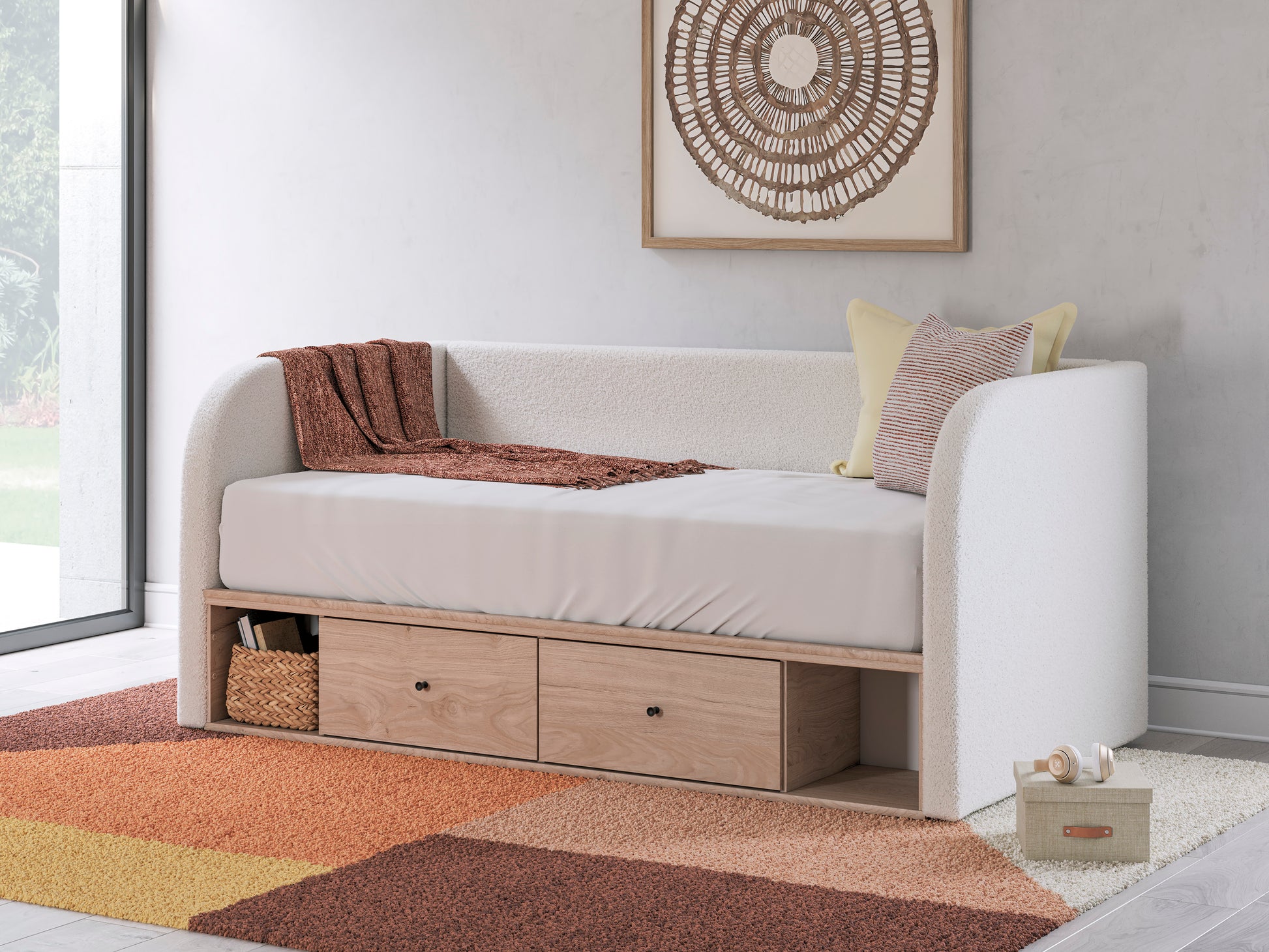 Shapella Upholstered Day Bed with Storage