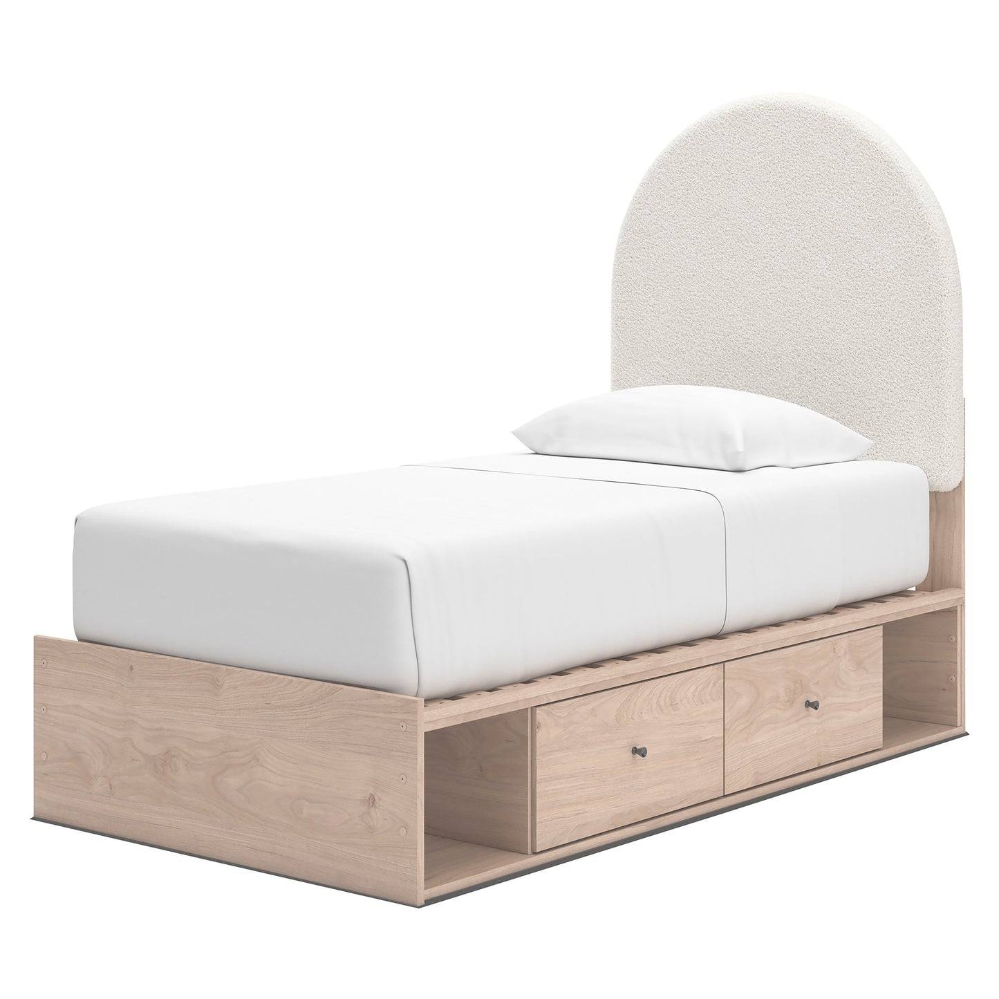 Shapella Upholstered Panel Bed with Double Storage