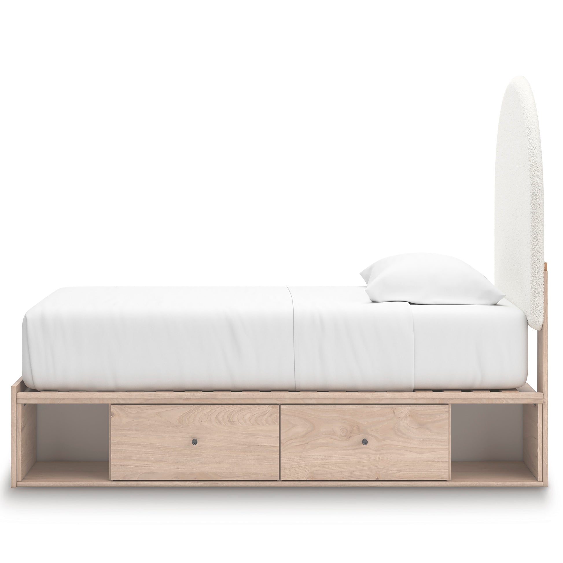 Shapella Upholstered Panel Bed with Double Storage